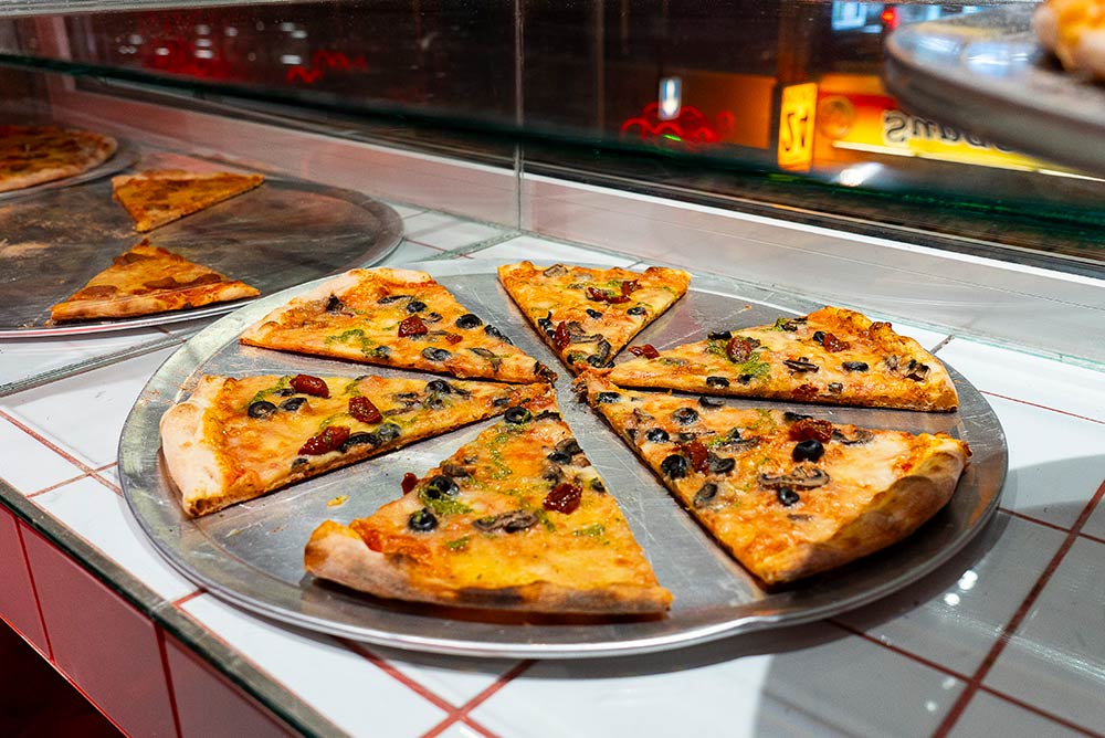 Pizza on counter 1